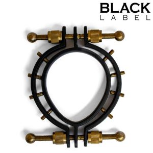 Grampos p/vagina 2.0 w. Spikes Black/Gold