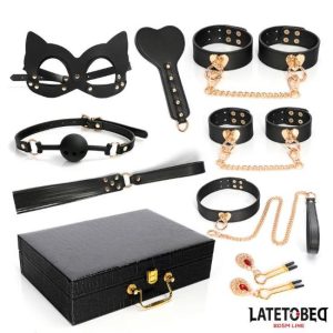 Kit LINE BDSM 8 peças c/mala LATETOBED