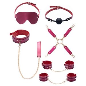 Kit de 6 peças BDSM Bad Kitty Vermelho
