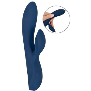 Vibrador em Silicone c/ Estimulação do Clítoris USB Recarregável - Promoção