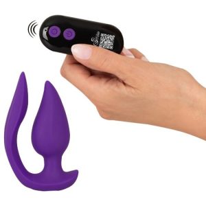 Vibrador anal+vaginal para cuequinha c/comando