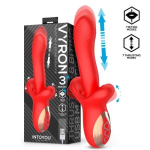 22.7x4.5cm Vibrador c/cima e baixo e mordida Vyron