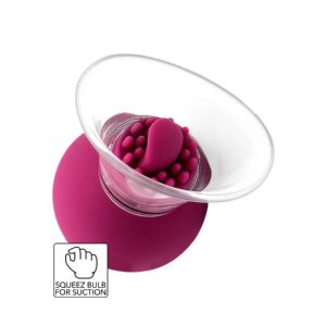 Bomba de sucção p/mamilo e clitóris c/vibração e rotação