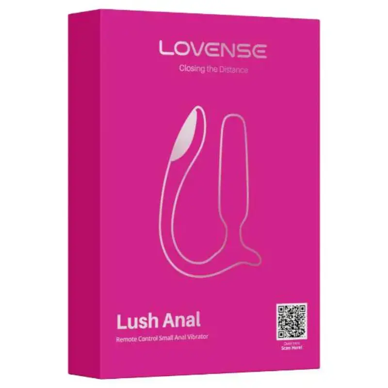 Caixa e embalagem original do plug anal vibratório Lovense Lush Anal