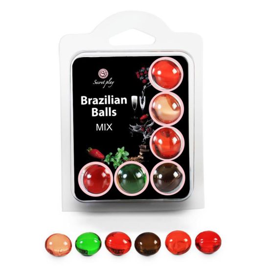 Pack de 6 bolas de lubrificante Hot Balls Secretplay
